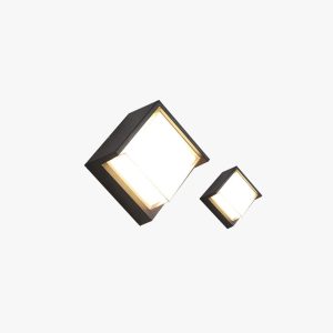 2132ff7ad1170bcfdd938c766c893e8e.jpg ZHIYUAN3248 Square Metal Outdoor Wall Lamp, Black/White