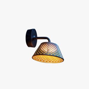 33fd3a330b3a43ccbd1a3d4be7e3a43a.jpg ZHIYUAN3245 Carins Industrial Hollow Metal Outdoor Wall Lamp, Black