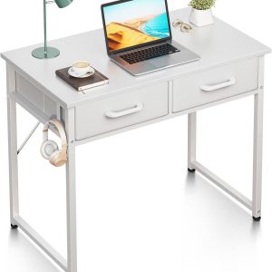 61eAzWqF4yL._AC_SL1500_.jpg ZHIYUAN3214 Computer Fabric Drawers Writing Desk