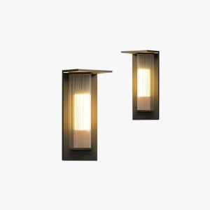 74416f48eba09890dc07140851e3f797.jpg ZHIYUAN3247 Rectangular Acrylic Outdoor Wall Lamp, Black/Transparent